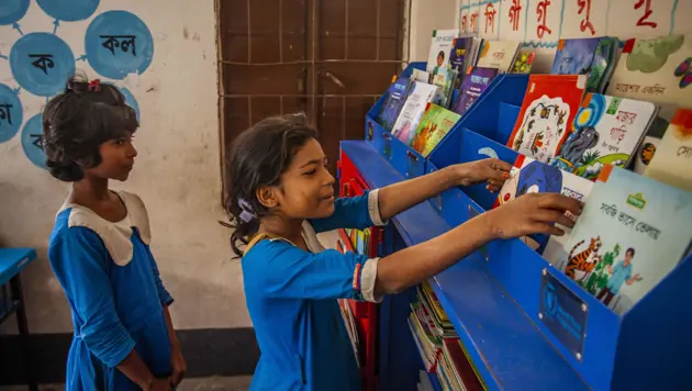 Children in Bangladesh school setting